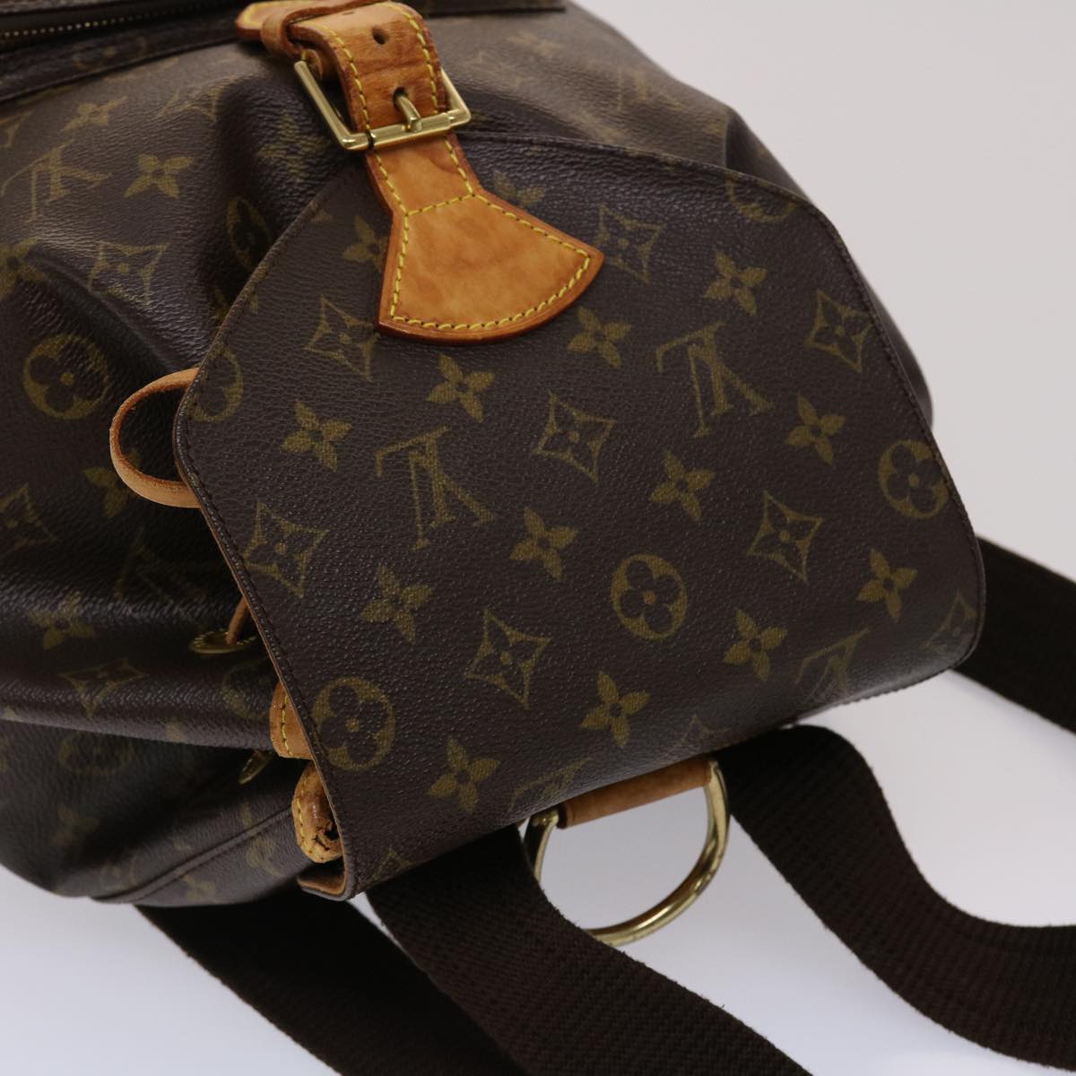 LOUIS VUITTON Monogram Montsouris GM Backpack M51135 LV 45516