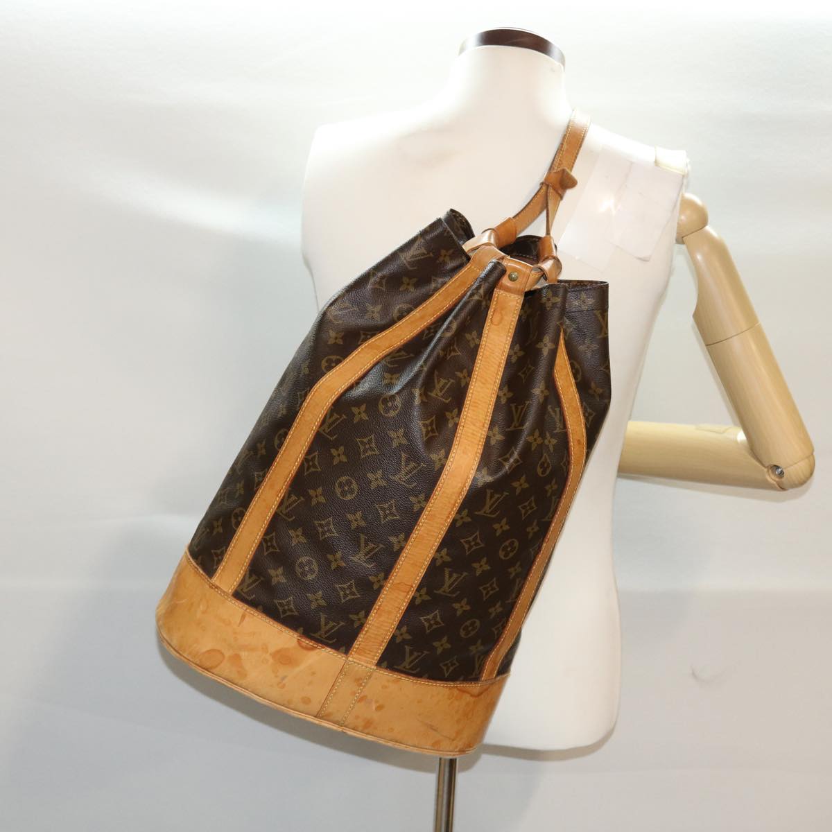 LOUIS VUITTON Monogram Randonnee GM Shoulder Bag M42244 LV 45531