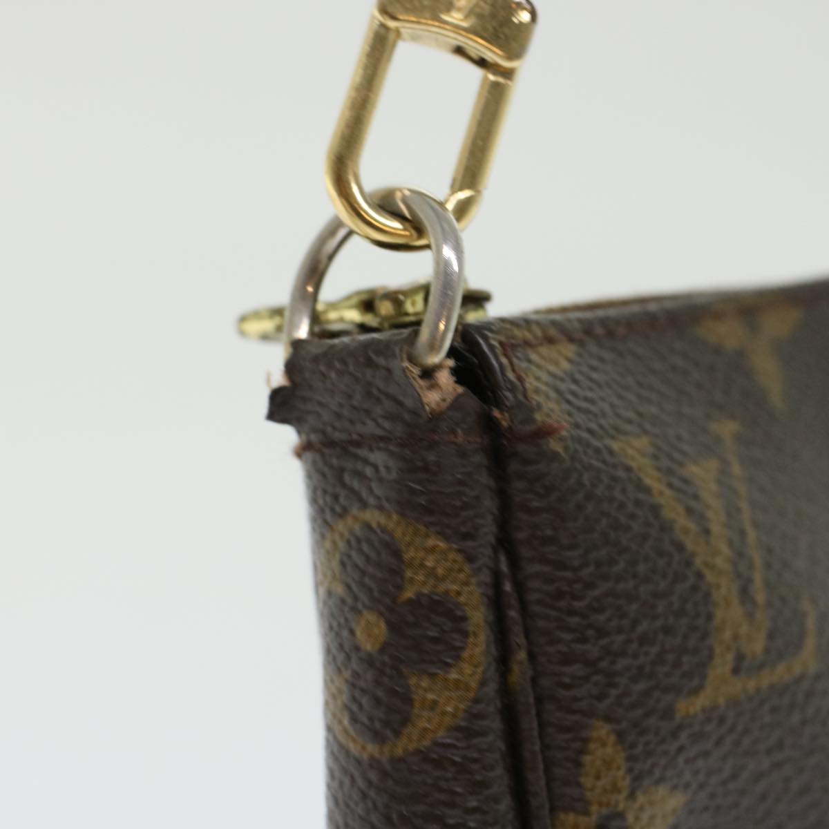 LOUIS VUITTON Monogram Pochette Accessoires Pouch M51980 LV 45554