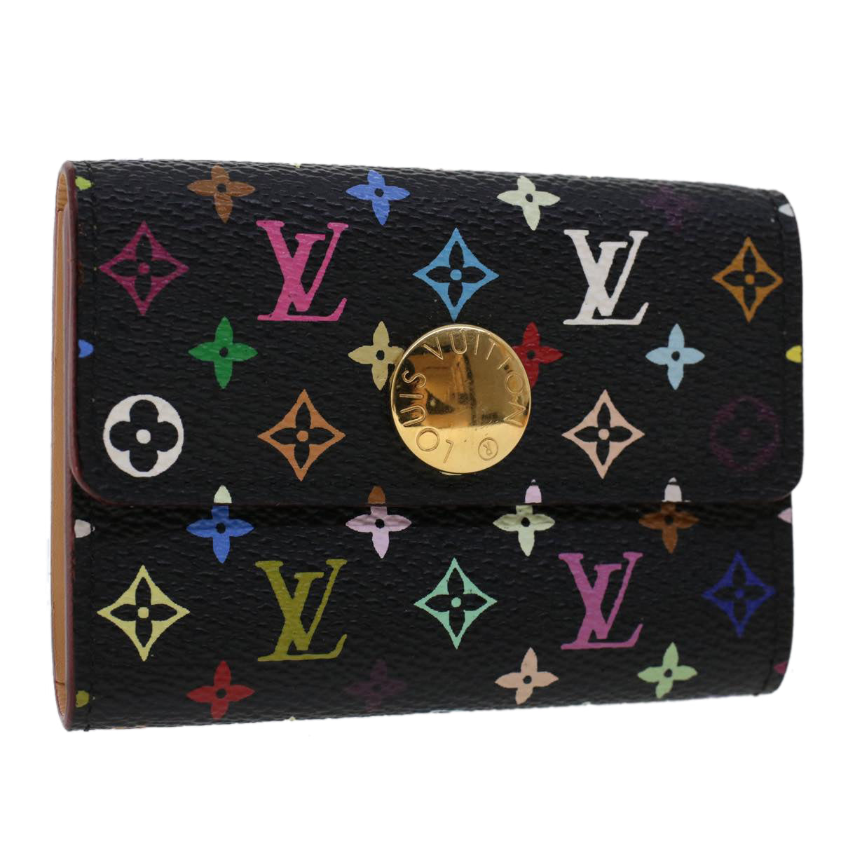 LOUIS VUITTON Multicolor Porte Monnaie Cozy Coin Purse Black M60007 45563