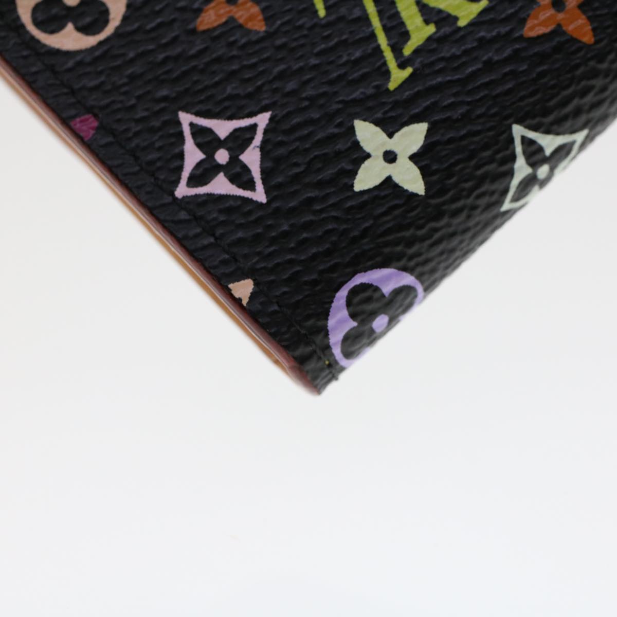 LOUIS VUITTON Multicolor Porte Monnaie Cozy Coin Purse Black M60007 45563