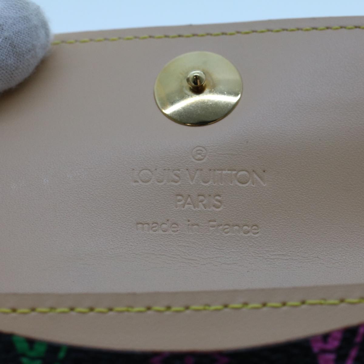 LOUIS VUITTON Multicolor Porte Monnaie Cozy Coin Purse Black M60007 45563