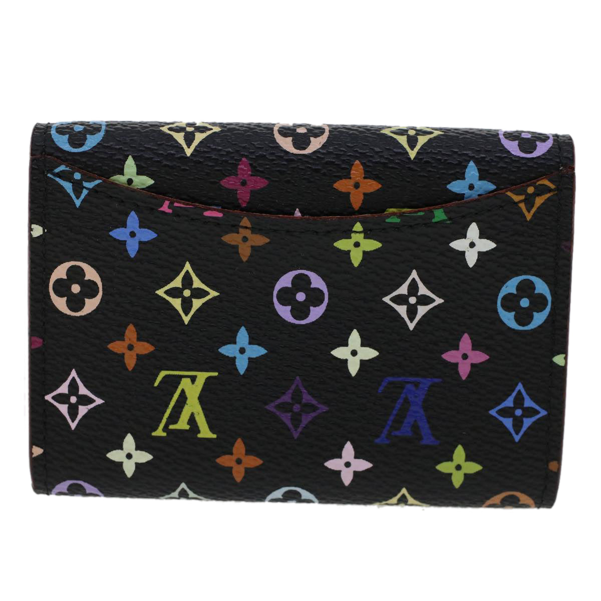 LOUIS VUITTON Multicolor Porte Monnaie Cozy Coin Purse Black M60007 45563