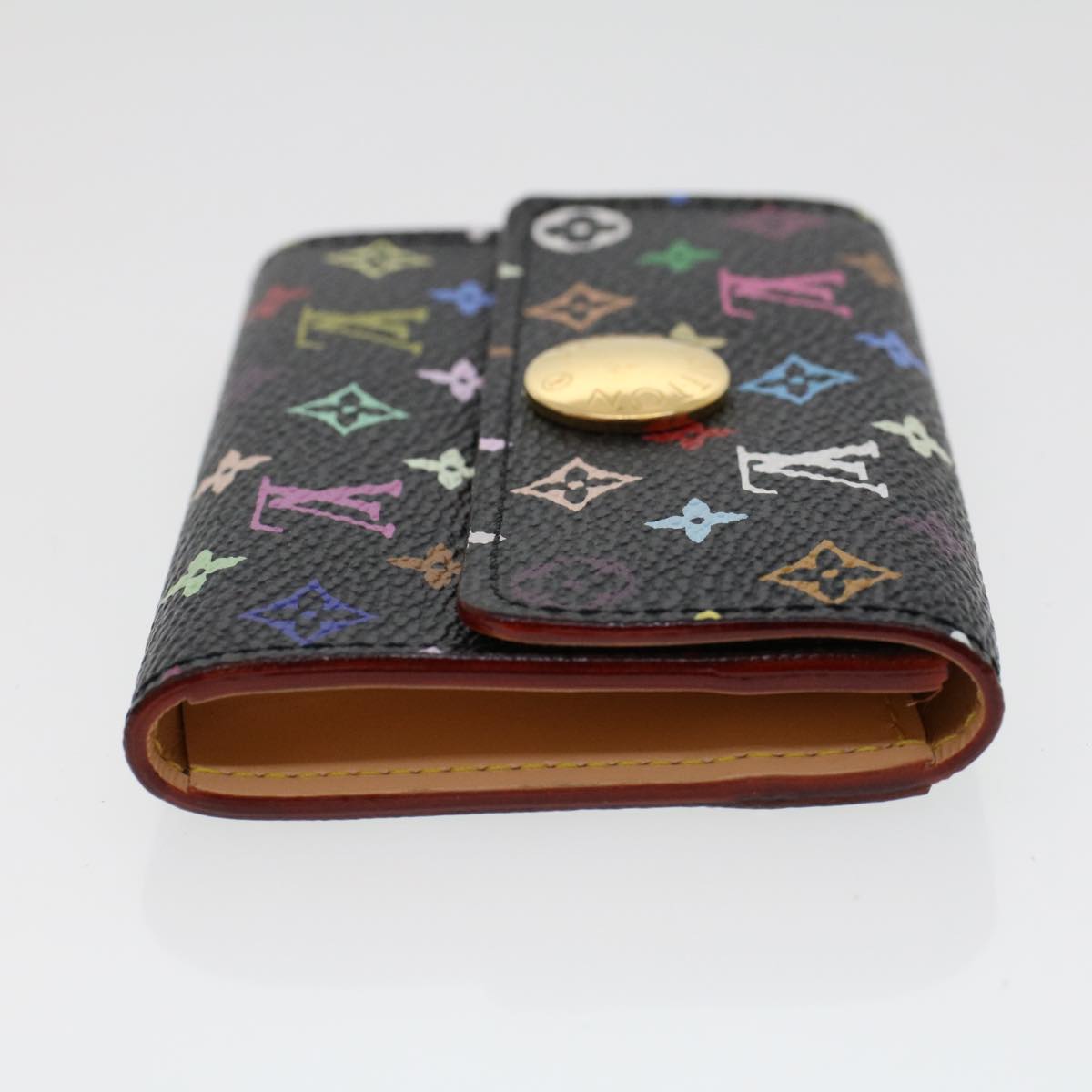 LOUIS VUITTON Multicolor Porte Monnaie Cozy Coin Purse Black M60007 45563