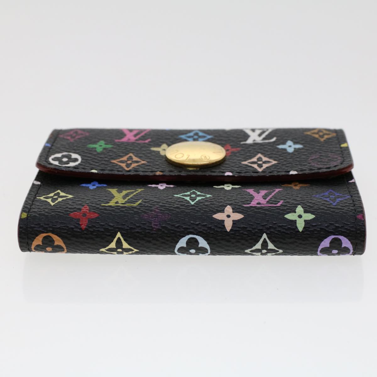 LOUIS VUITTON Multicolor Porte Monnaie Cozy Coin Purse Black M60007 45563