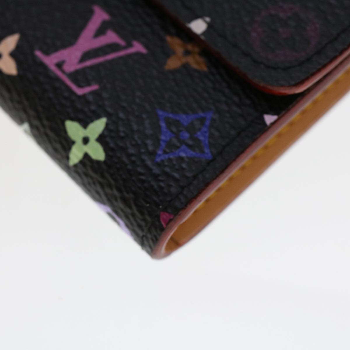 LOUIS VUITTON Multicolor Porte Monnaie Cozy Coin Purse Black M60007 45563