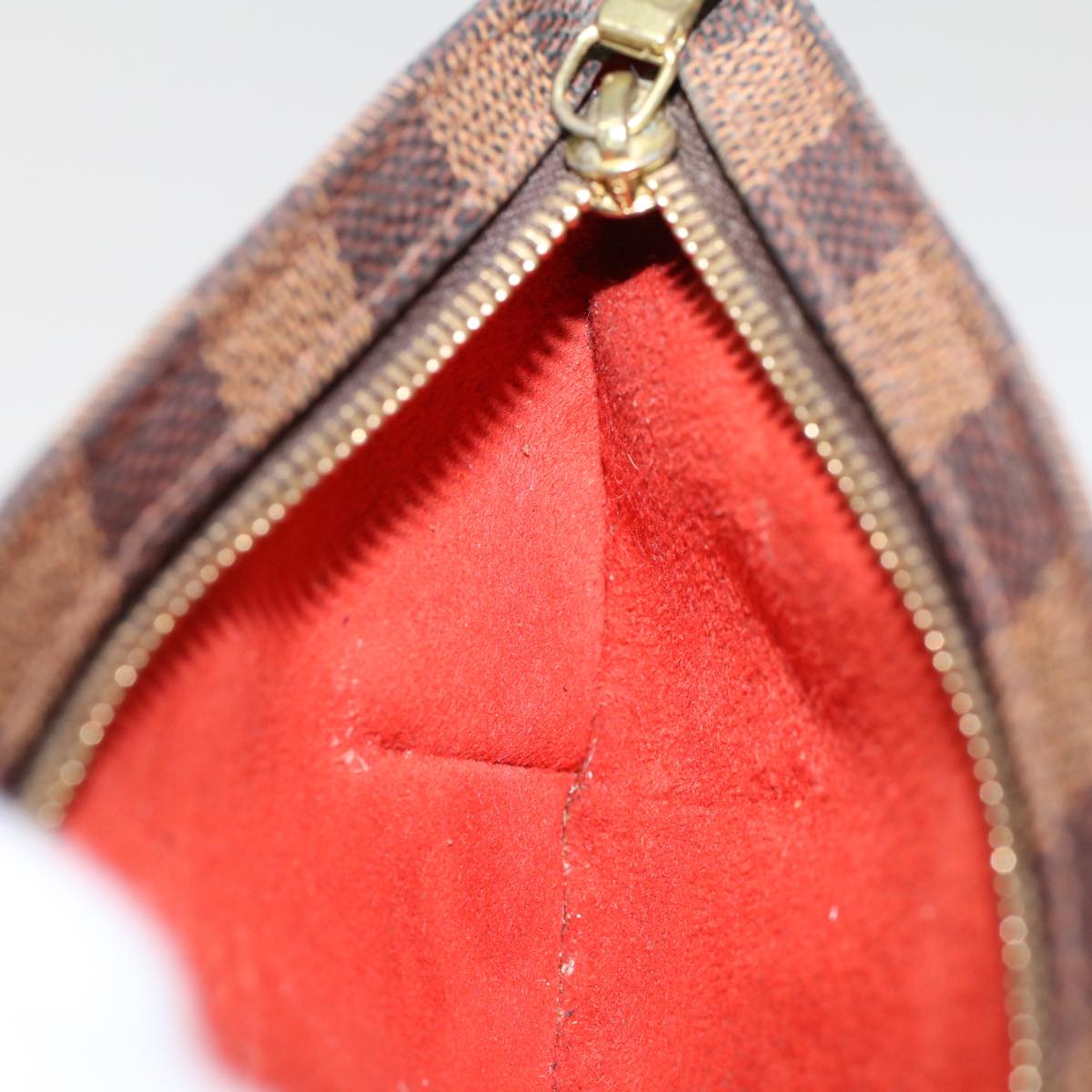 LOUIS VUITTON Damier Ebene Manosque GM Accessory Pouch N51120 LV 45564