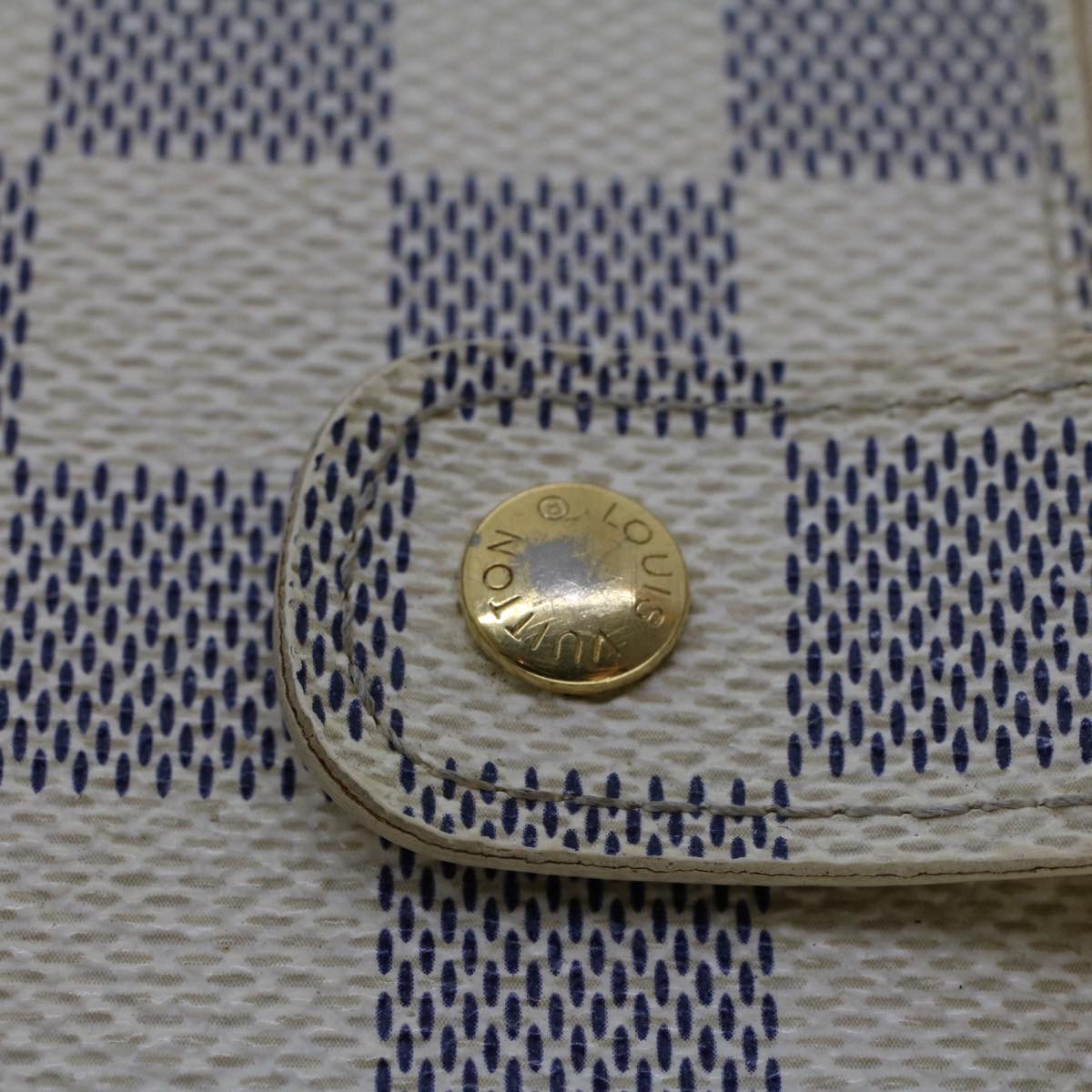 LOUIS VUITTON Damier Azur Agenda MM Day Planner Cover R20707 LV 45565