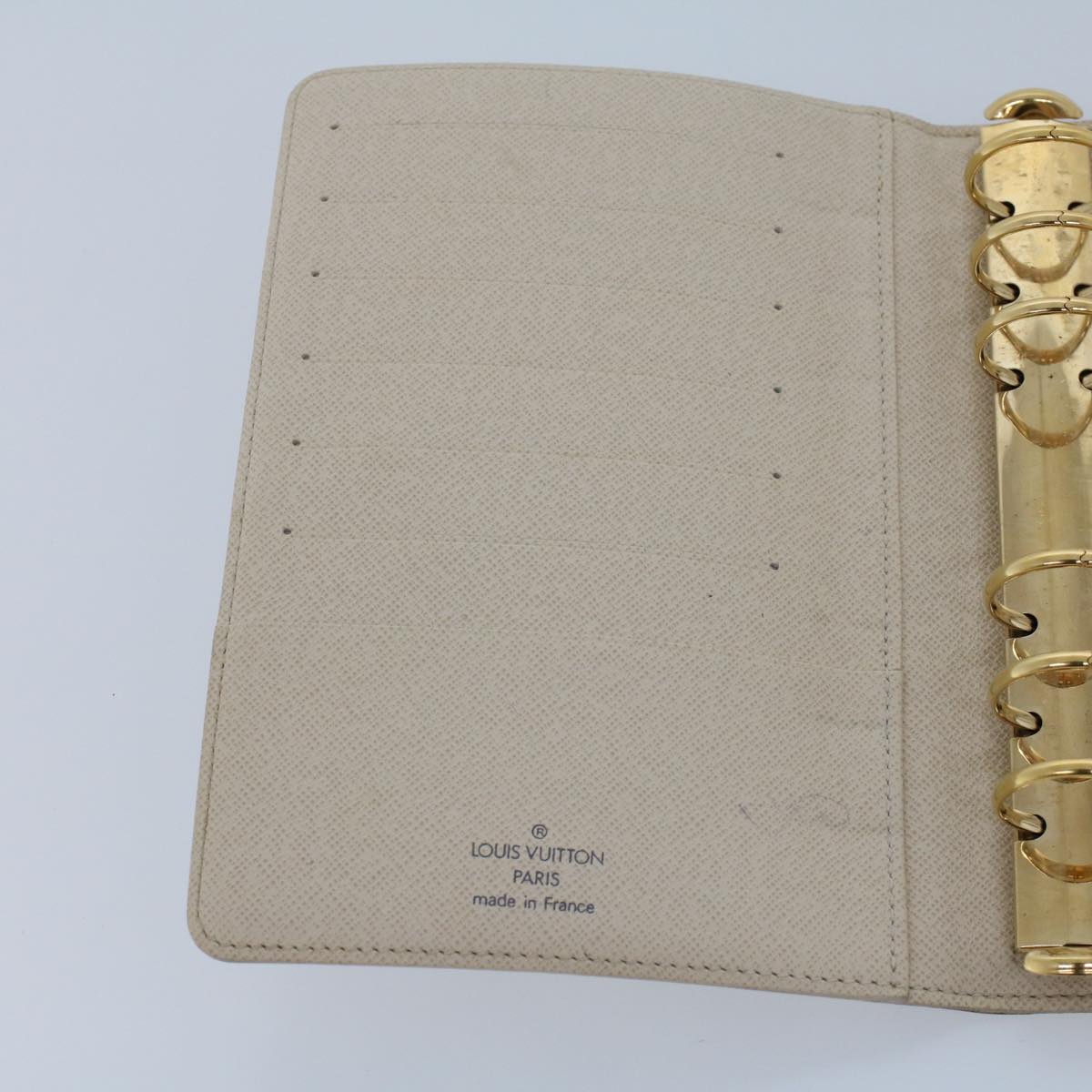 LOUIS VUITTON Damier Azur Agenda MM Day Planner Cover R20707 LV 45565