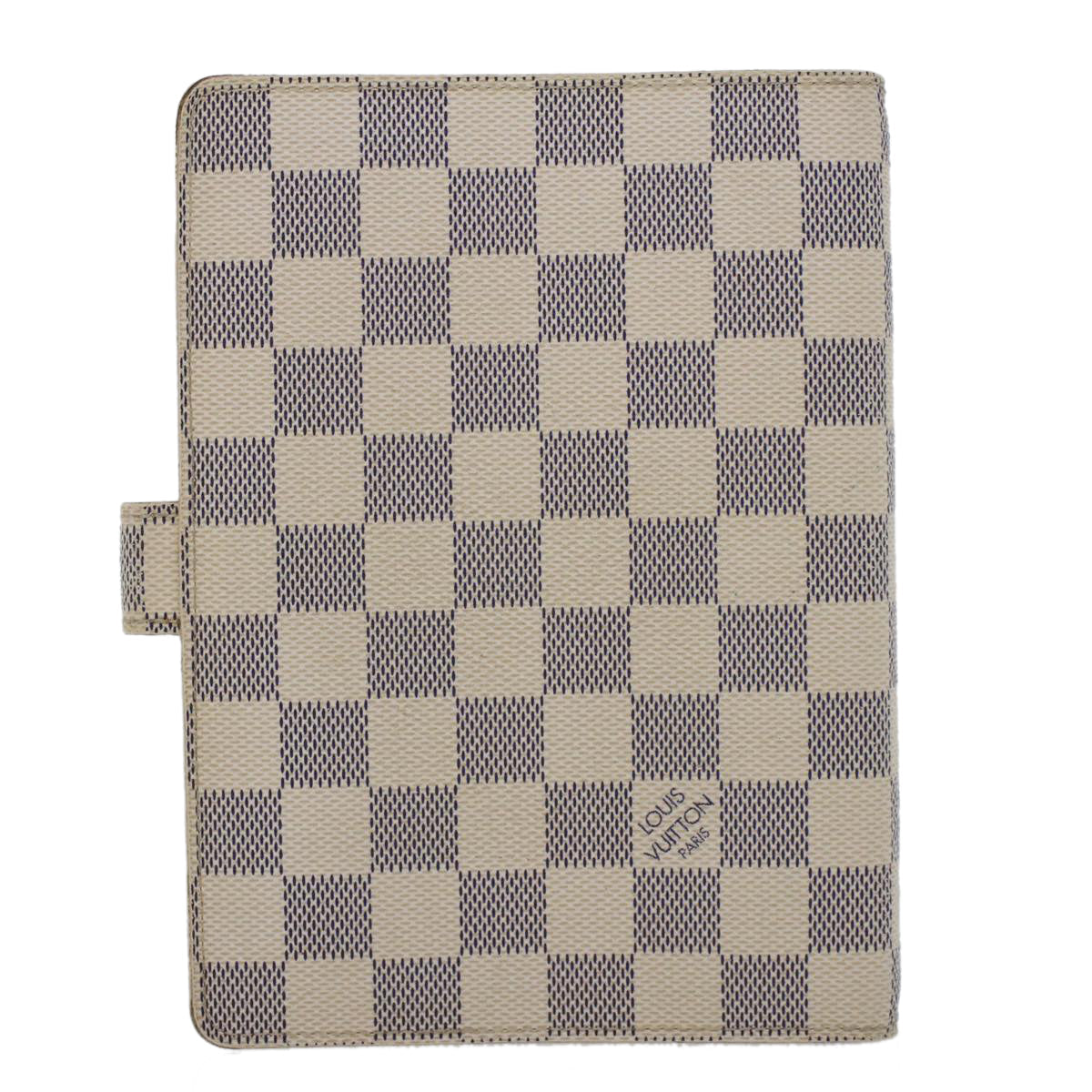LOUIS VUITTON Damier Azur Agenda MM Day Planner Cover R20707 LV 45565