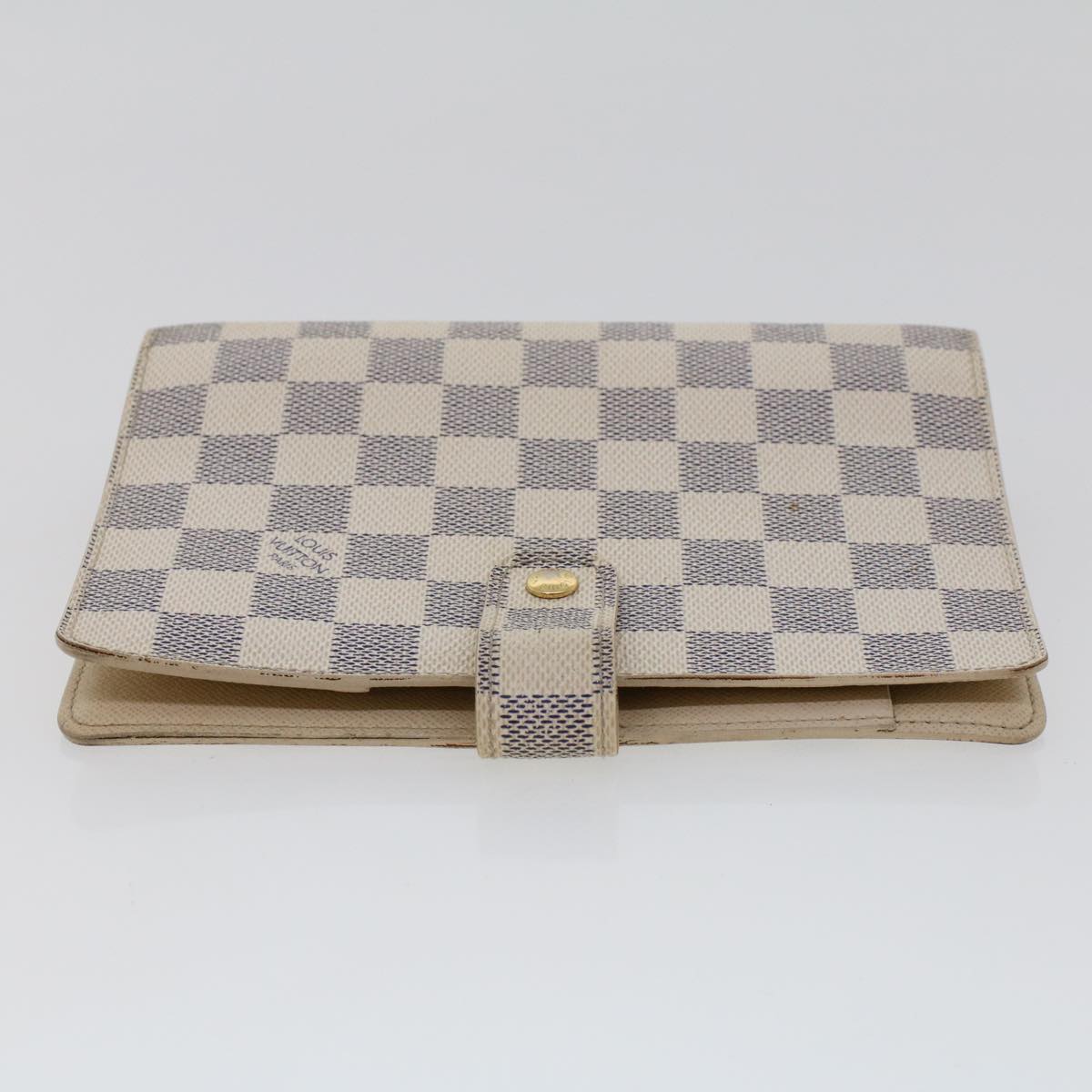 LOUIS VUITTON Damier Azur Agenda MM Day Planner Cover R20707 LV 45565