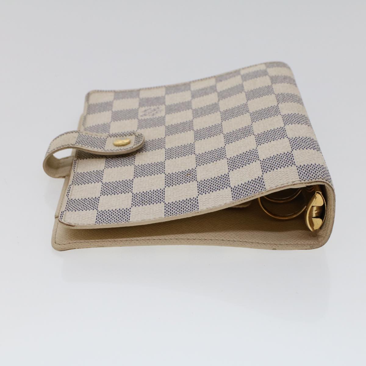 LOUIS VUITTON Damier Azur Agenda MM Day Planner Cover R20707 LV 45565