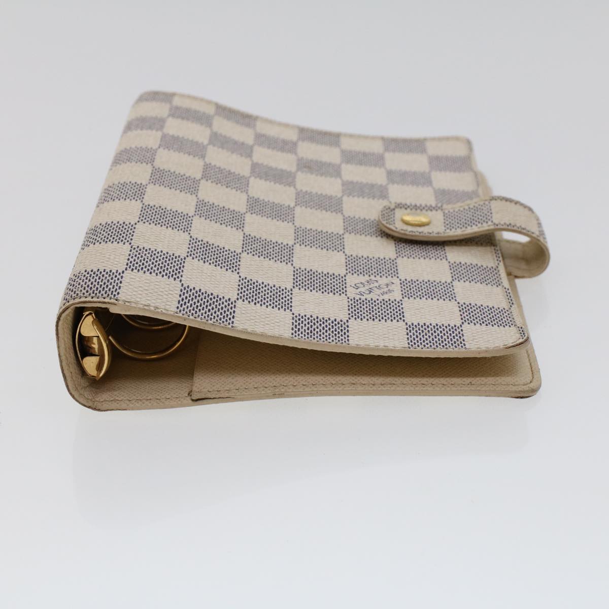 LOUIS VUITTON Damier Azur Agenda MM Day Planner Cover R20707 LV 45565