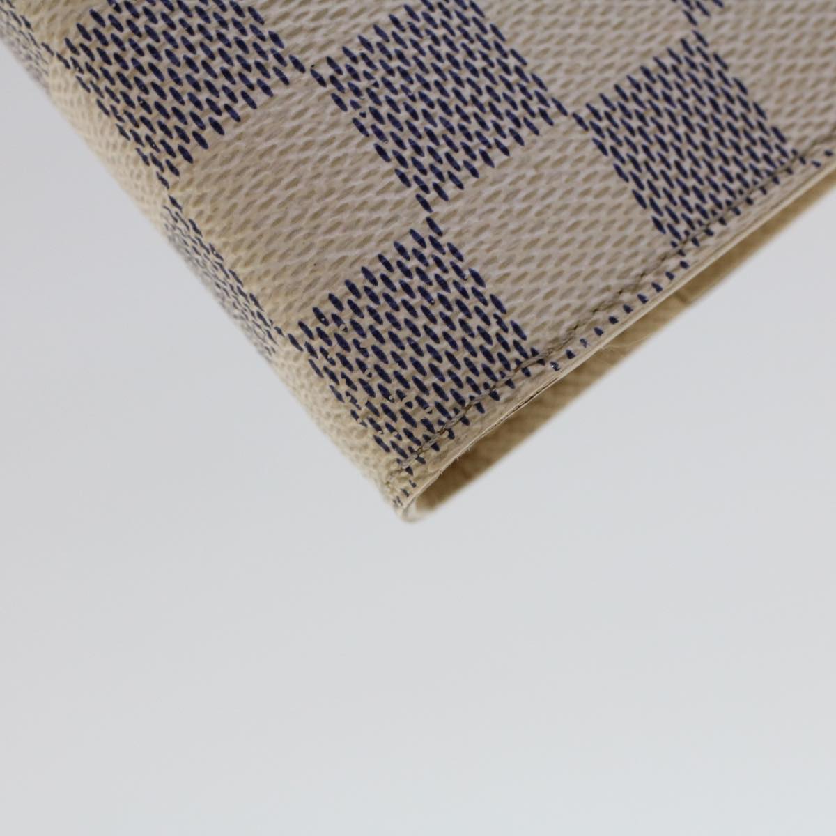 LOUIS VUITTON Damier Azur Agenda MM Day Planner Cover R20707 LV 45565