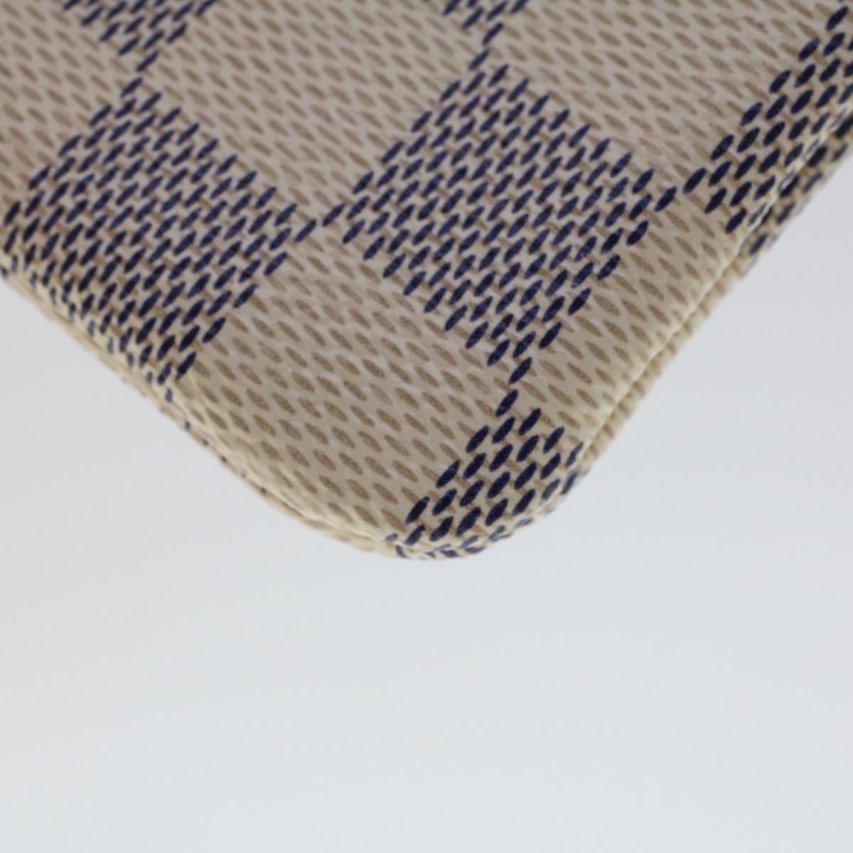 LOUIS VUITTON Damier Azur Pochette Cles Coin Purse N62659 LV 45566