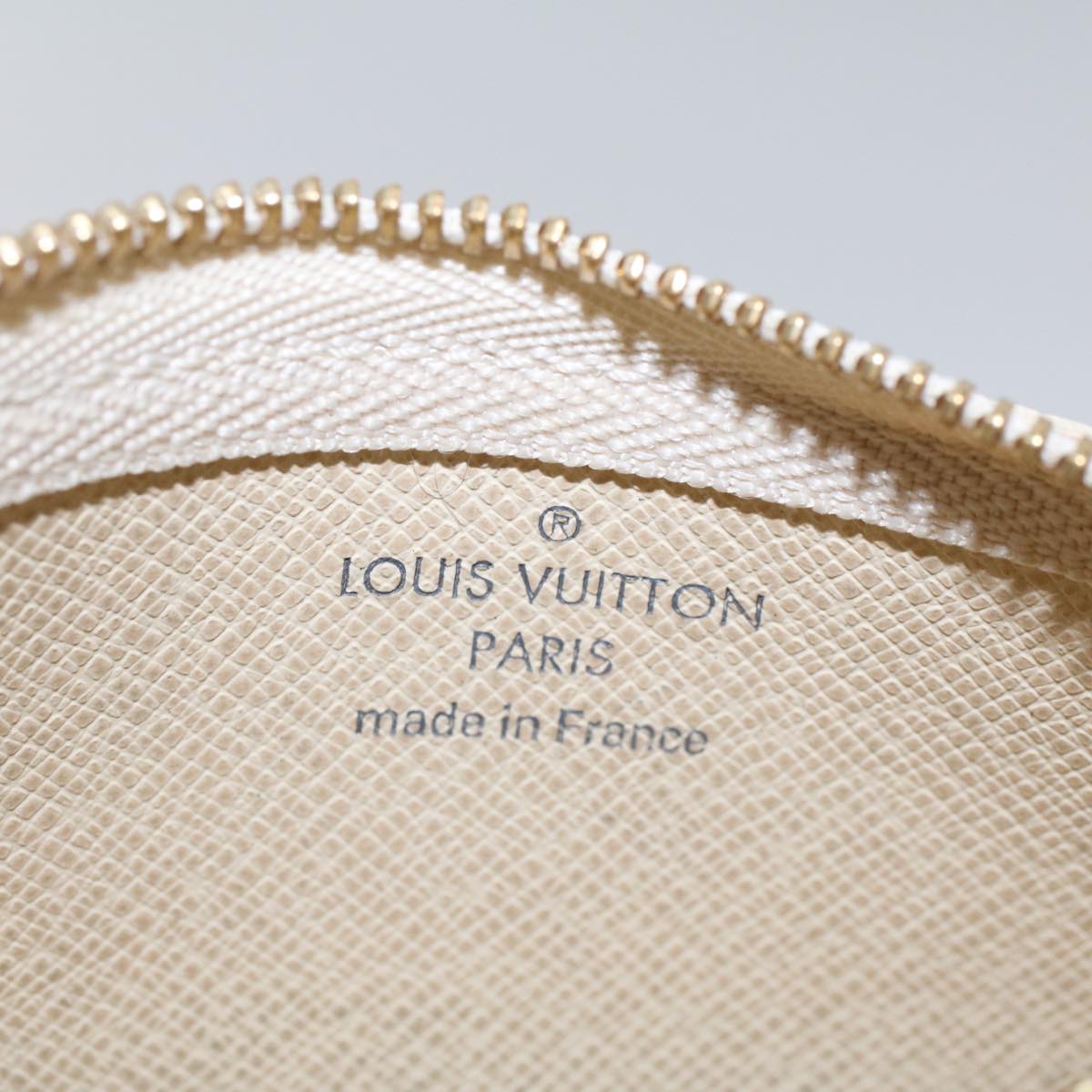 LOUIS VUITTON Damier Azur Pochette Cles Coin Purse N62659 LV 45566
