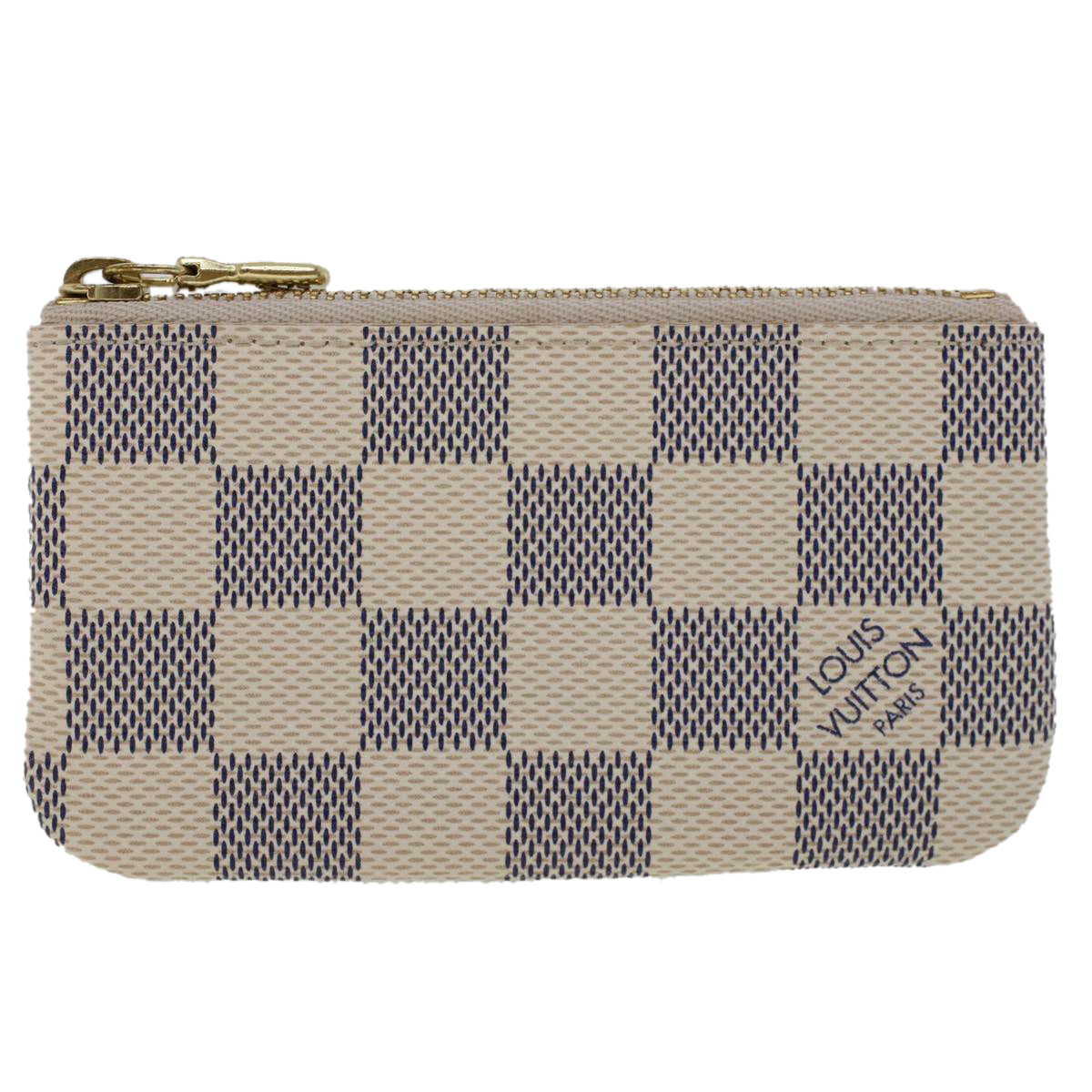 LOUIS VUITTON Damier Azur Pochette Cles Coin Purse N62659 LV 45566