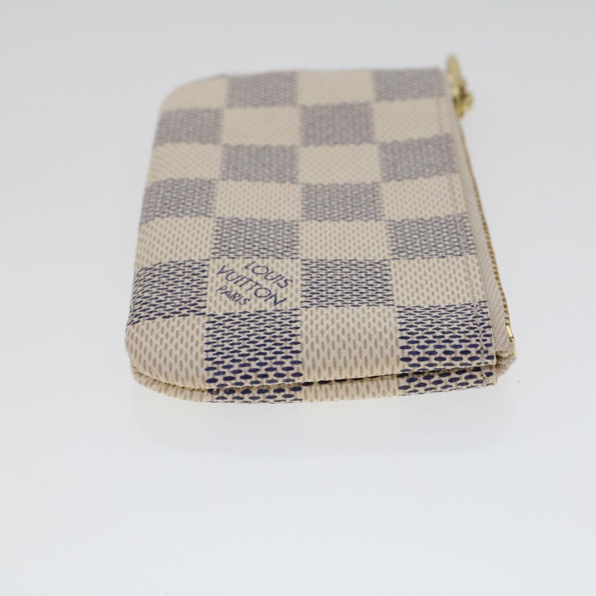 LOUIS VUITTON Damier Azur Pochette Cles Coin Purse N62659 LV 45566