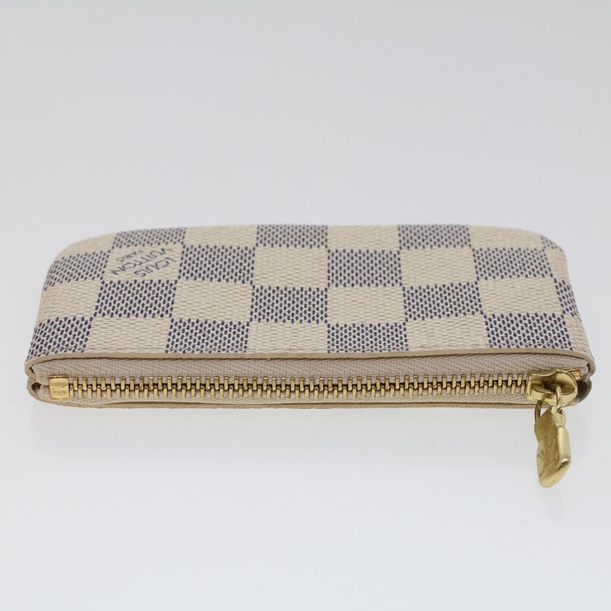 LOUIS VUITTON Damier Azur Pochette Cles Coin Purse N62659 LV 45566