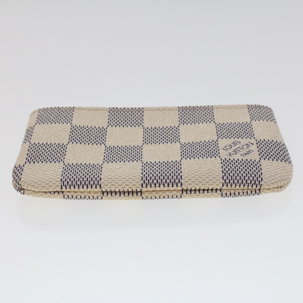 LOUIS VUITTON Damier Azur Pochette Cles Coin Purse N62659 LV 45566