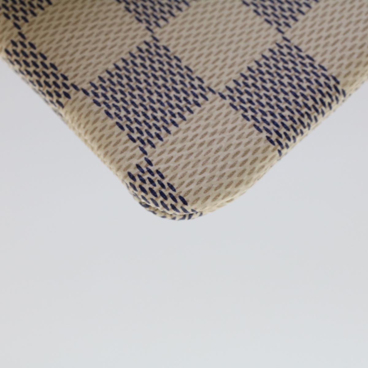 LOUIS VUITTON Damier Azur Pochette Cles Coin Purse N62659 LV 45566