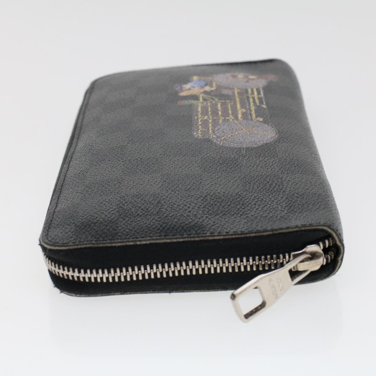 LOUIS VUITTON Damier Graphite Illustre Zippy Organizer Wallet N63002 45567
