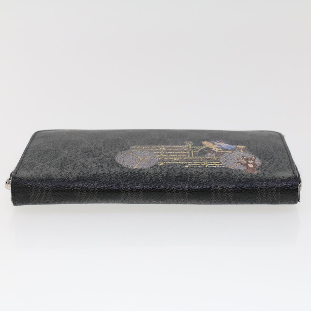 LOUIS VUITTON Damier Graphite Illustre Zippy Organizer Wallet N63002 45567