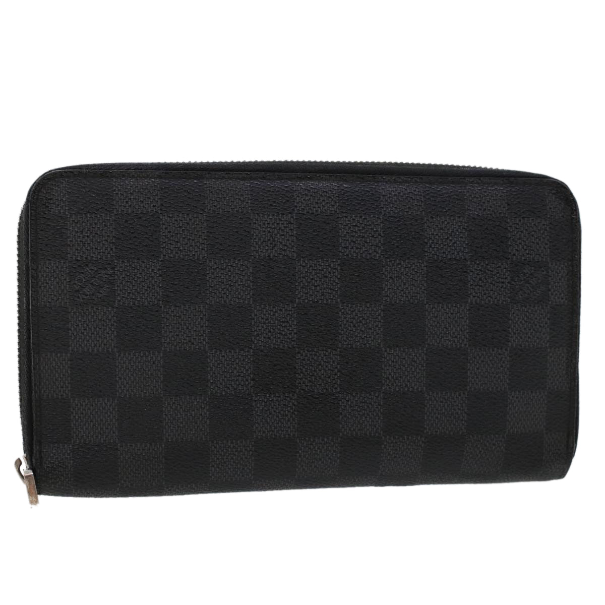 LOUIS VUITTON Damier Graphite Zippy Organizer Long Wallet N63077 LV 45568