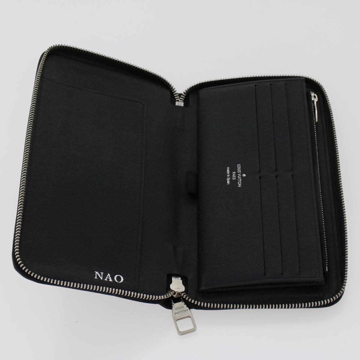 LOUIS VUITTON Damier Graphite Zippy Organizer Long Wallet N63077 LV 45568