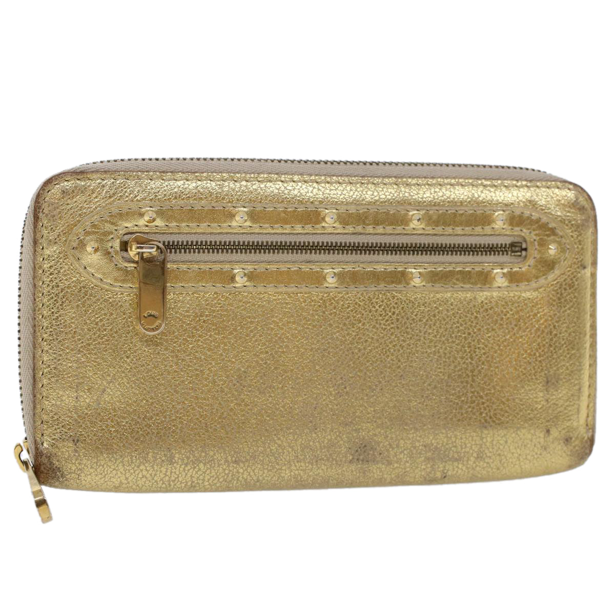 LOUIS VUITTON Zippy Wallet Long Wallet Suhari Gold M95569 LV 45569