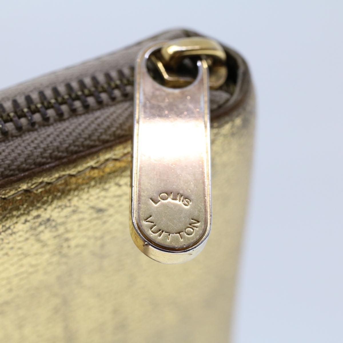 LOUIS VUITTON Zippy Wallet Long Wallet Suhari Gold M95569 LV 45569
