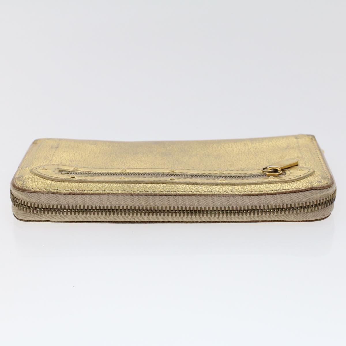 LOUIS VUITTON Zippy Wallet Long Wallet Suhari Gold M95569 LV 45569