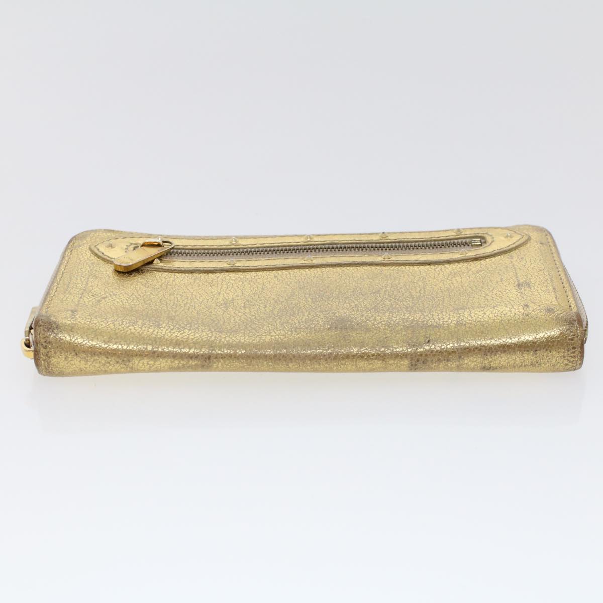 LOUIS VUITTON Zippy Wallet Long Wallet Suhari Gold M95569 LV 45569