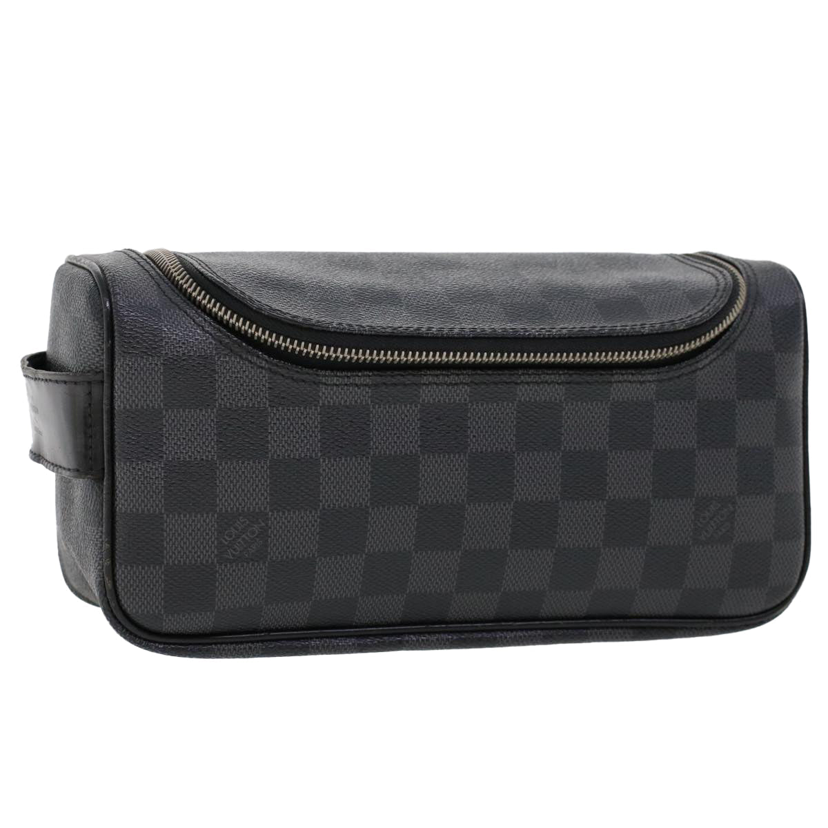 LOUIS VUITTON Damier Graphite Toiletry Pouch Clutch Bag N47625 LV 45577