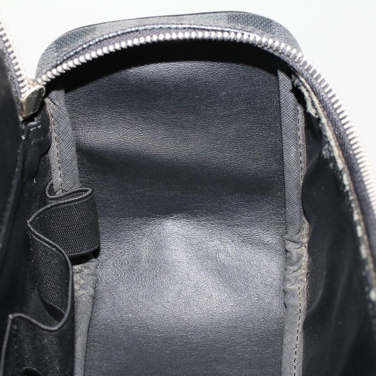 LOUIS VUITTON Damier Graphite Toiletry Pouch Clutch Bag N47625 LV 45577