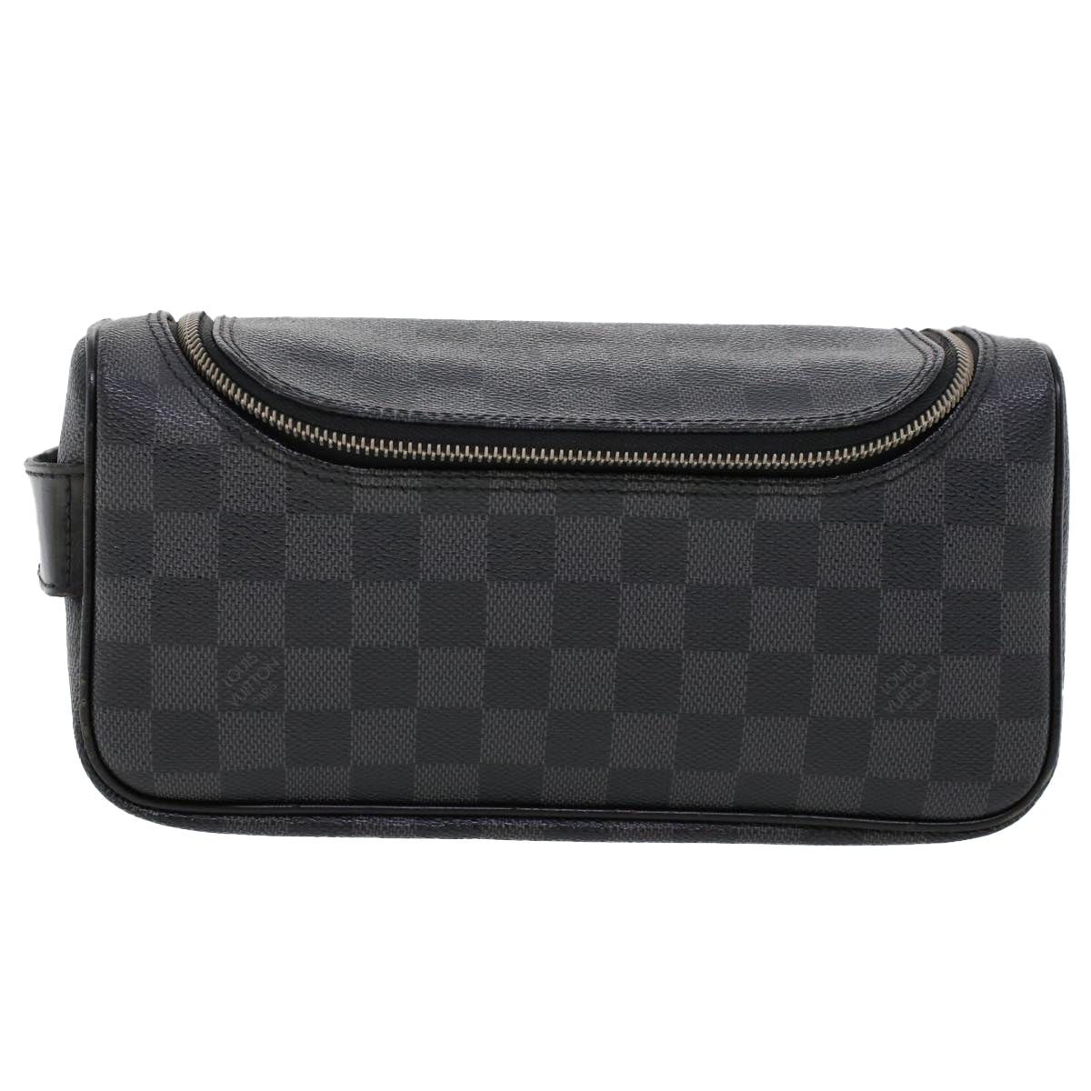 LOUIS VUITTON Damier Graphite Toiletry Pouch Clutch Bag N47625 LV 45577