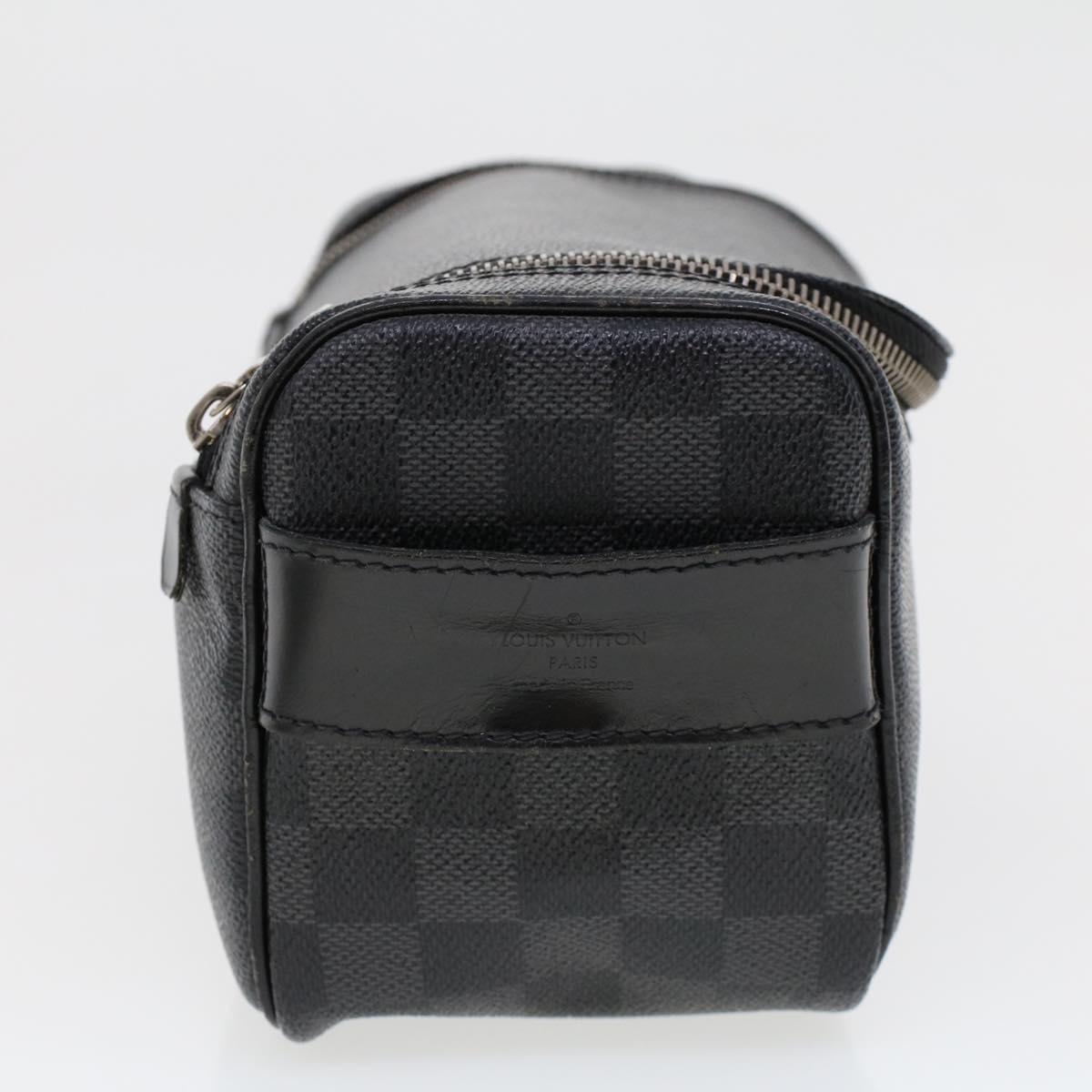 LOUIS VUITTON Damier Graphite Toiletry Pouch Clutch Bag N47625 LV 45577