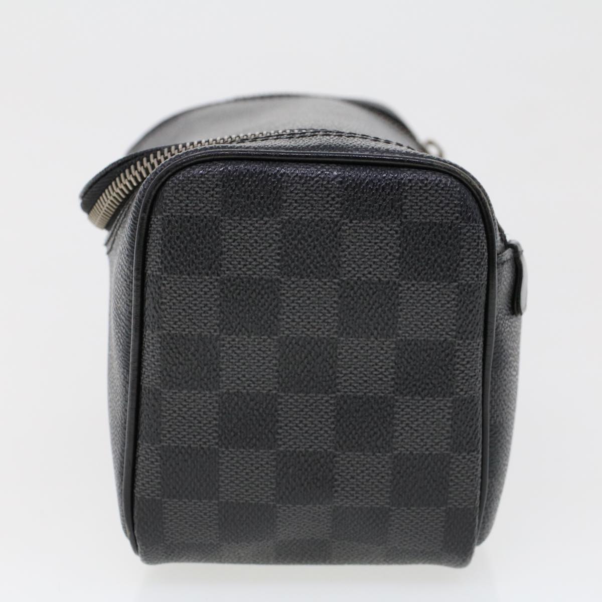 LOUIS VUITTON Damier Graphite Toiletry Pouch Clutch Bag N47625 LV 45577