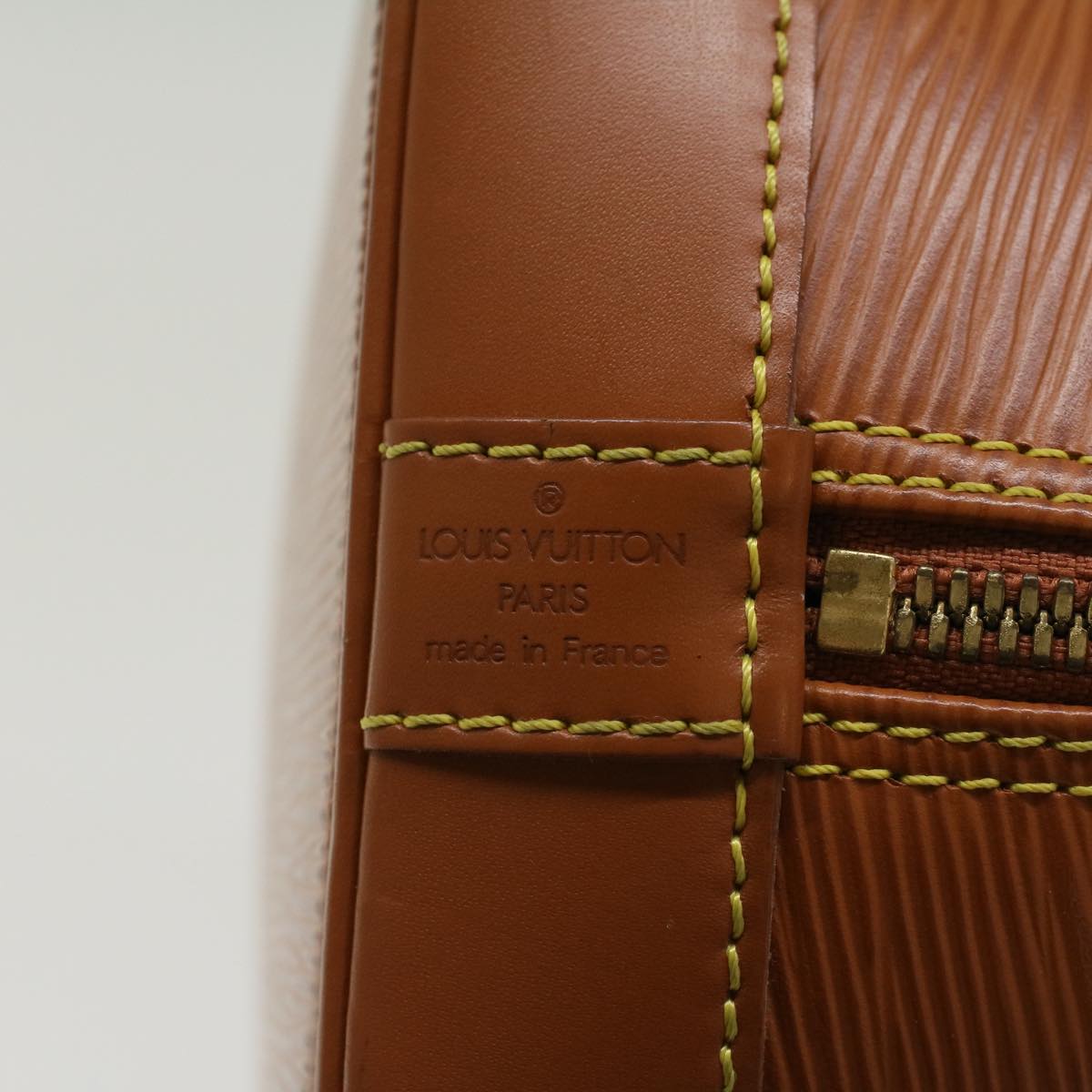 LOUIS VUITTON Epi Alma Hand Bag Brown M5214D LV 45588