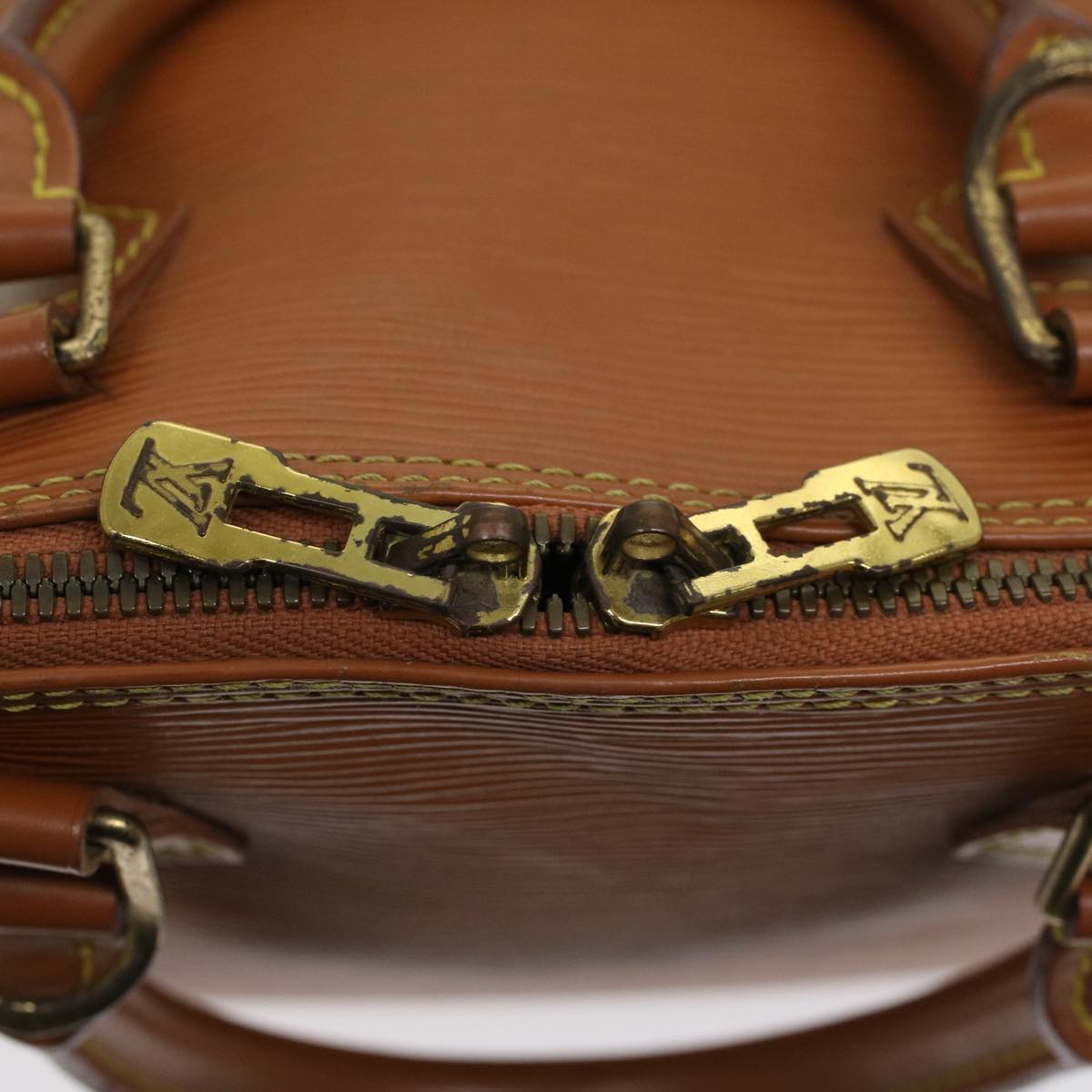 LOUIS VUITTON Epi Alma Hand Bag Brown M5214D LV 45588