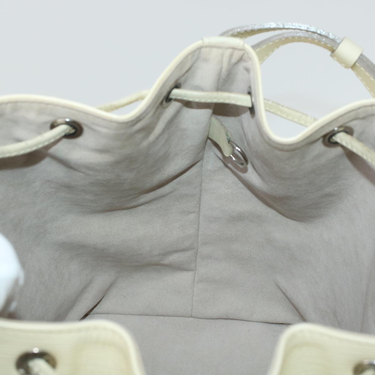 LOUIS VUITTON Epi Noe Shoulder Bag White M4084J LV 45589