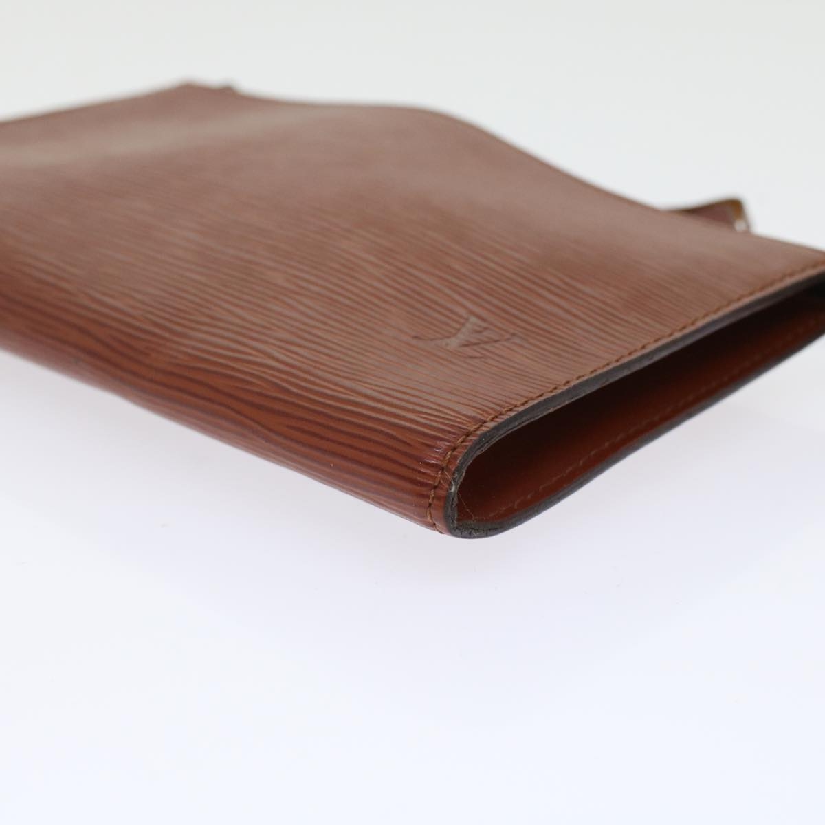 LOUIS VUITTON Epi Pochette Accessoires Pouch Brown M52953 LV 45597
