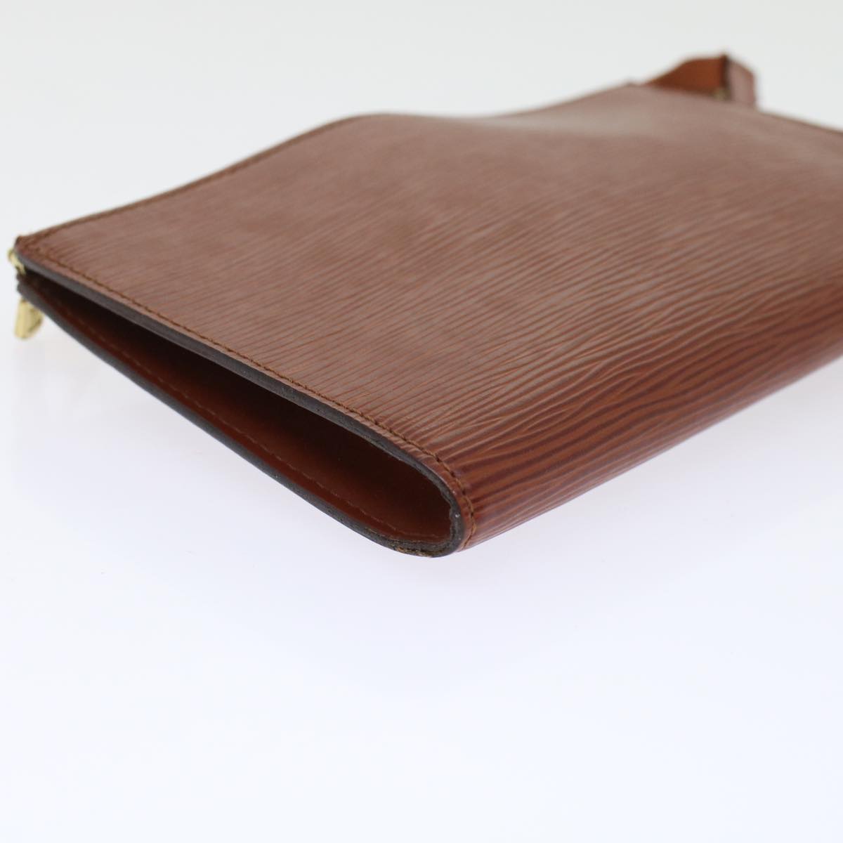 LOUIS VUITTON Epi Pochette Accessoires Pouch Brown M52953 LV 45597