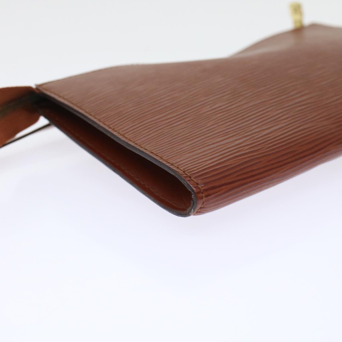 LOUIS VUITTON Epi Pochette Accessoires Pouch Brown M52953 LV 45597