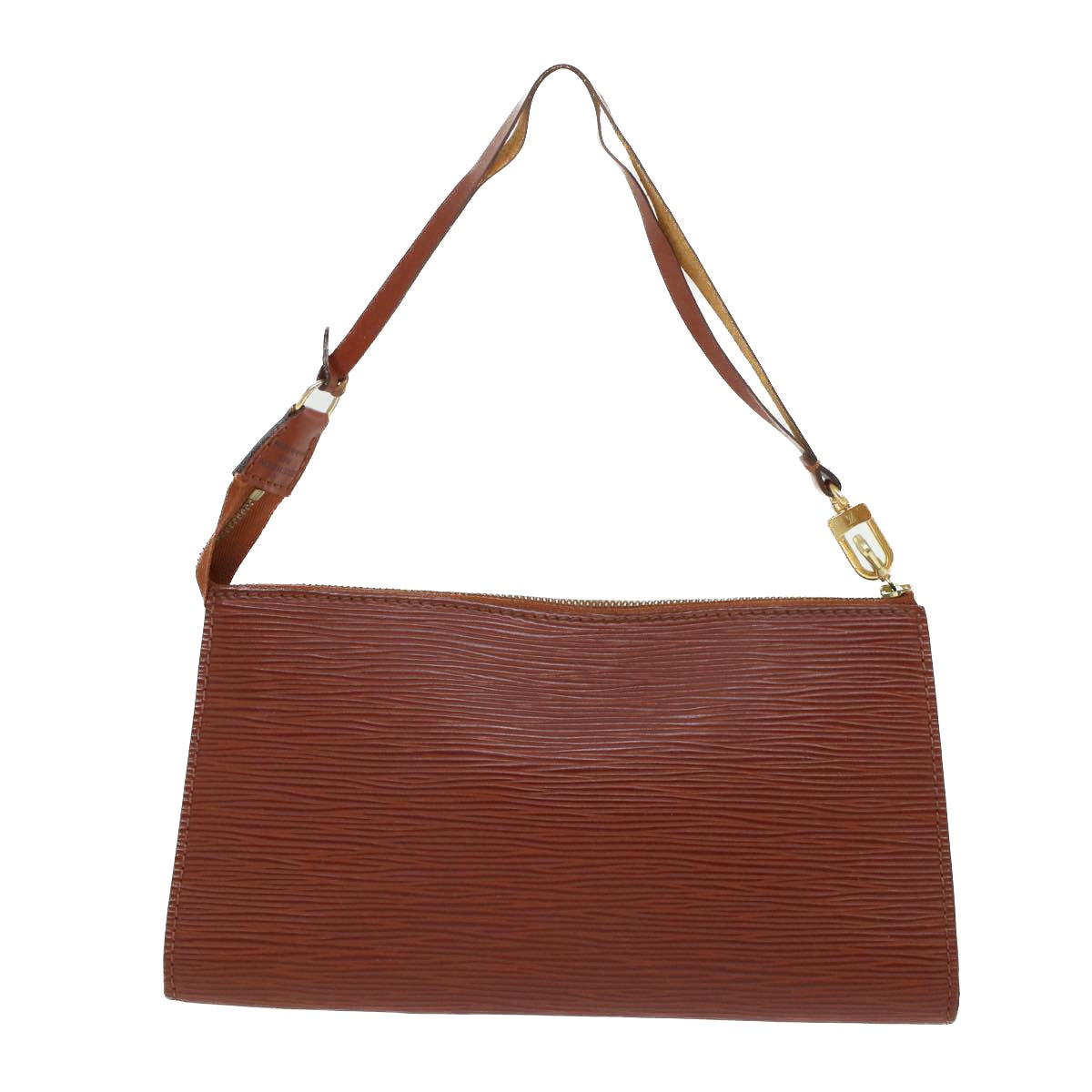 LOUIS VUITTON Epi Pochette Accessoires Pouch Brown M52953 LV 45597