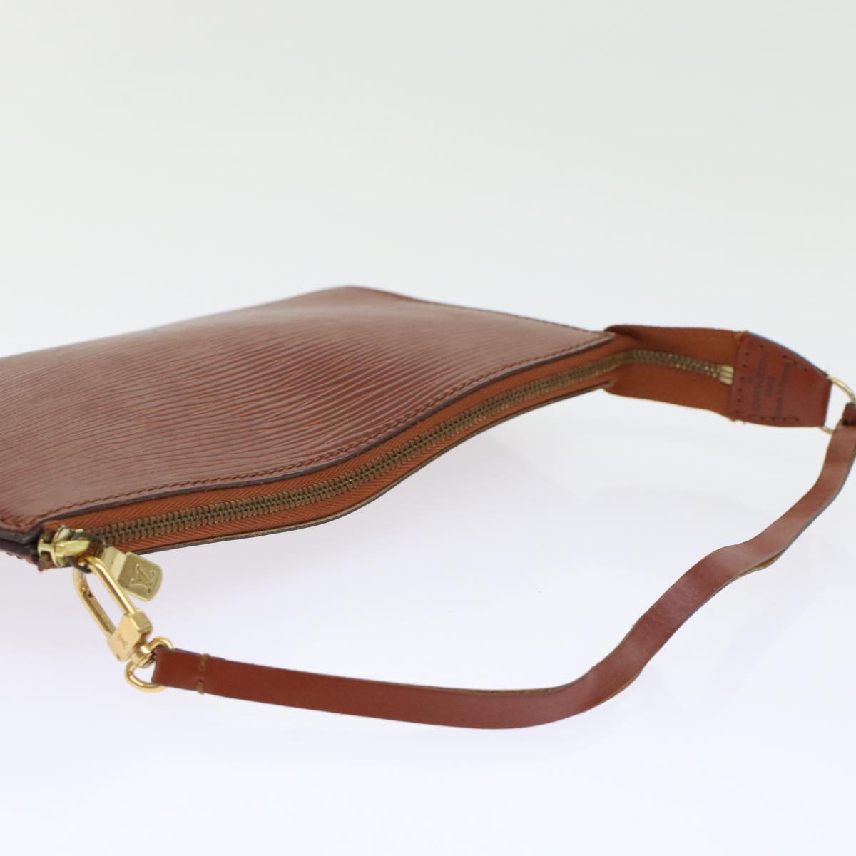 LOUIS VUITTON Epi Pochette Accessoires Pouch Brown M52953 LV 45597