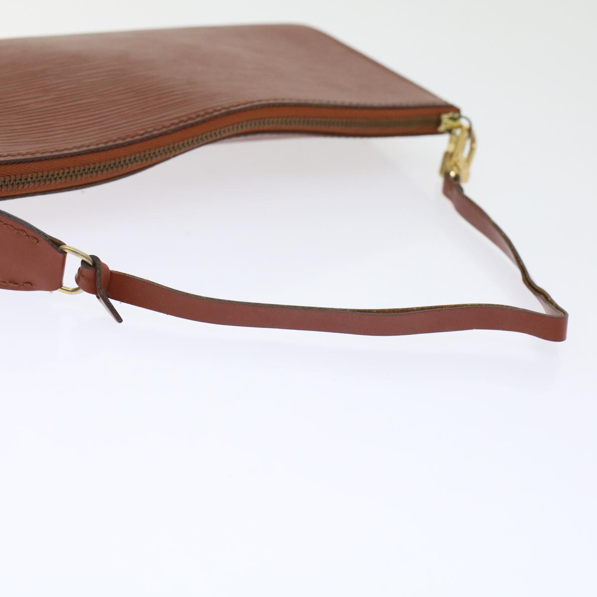 LOUIS VUITTON Epi Pochette Accessoires Pouch Brown M52953 LV 45597