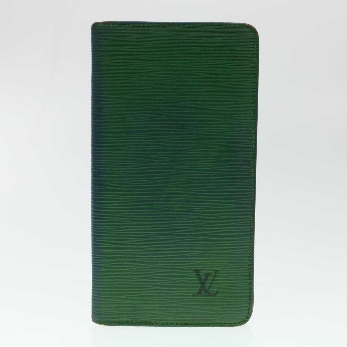 LOUIS VUITTON Epi Wallet 3Set Green LV 45621