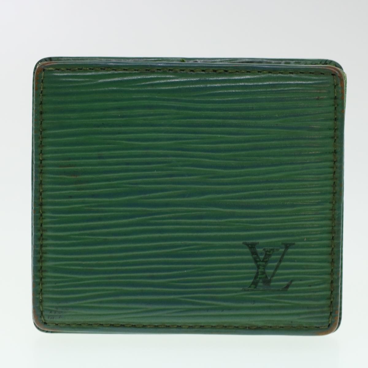 LOUIS VUITTON Epi Wallet 3Set Green LV 45621