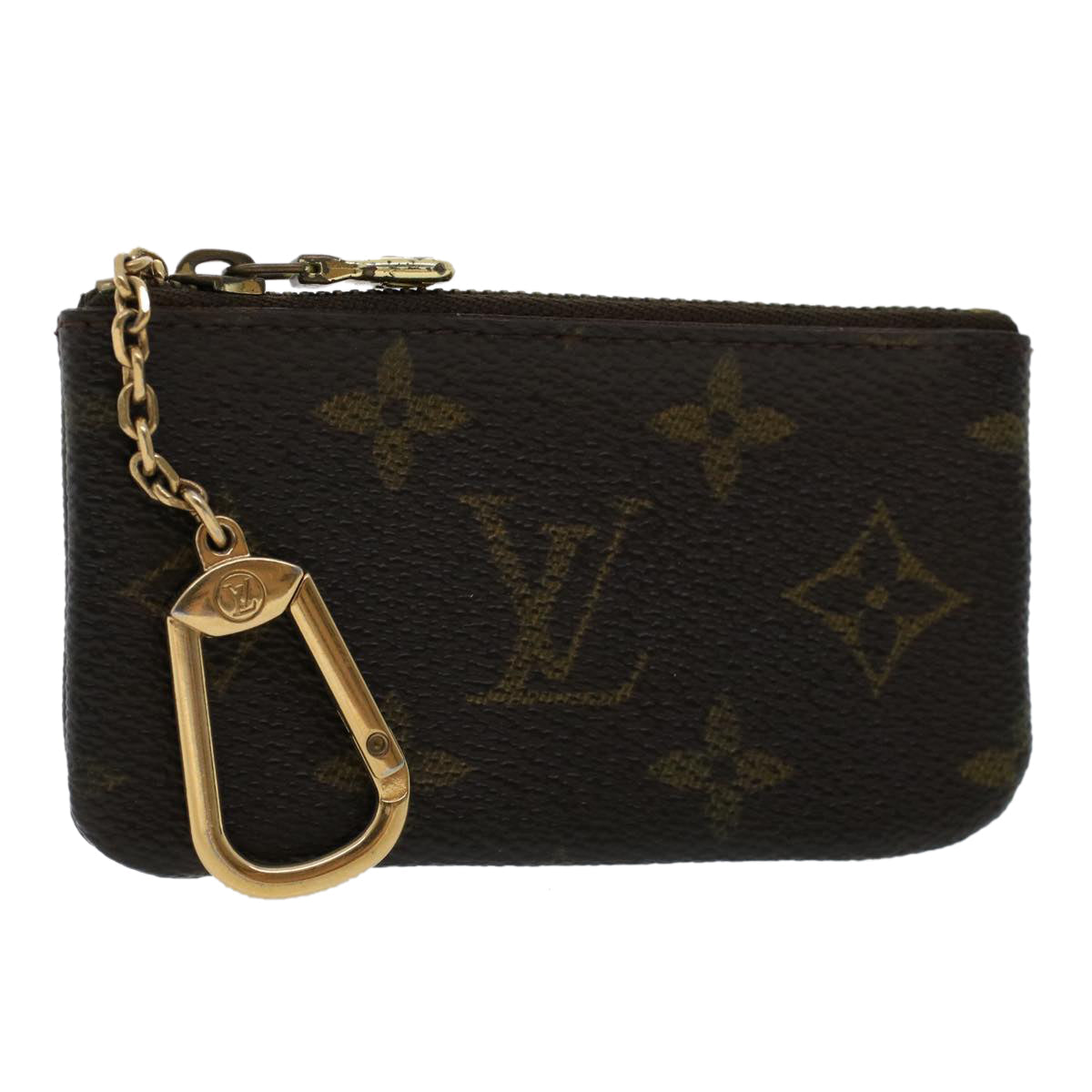 LOUIS VUITTON Monogram Pochette Cles Coin Purse M62650 LV 45623